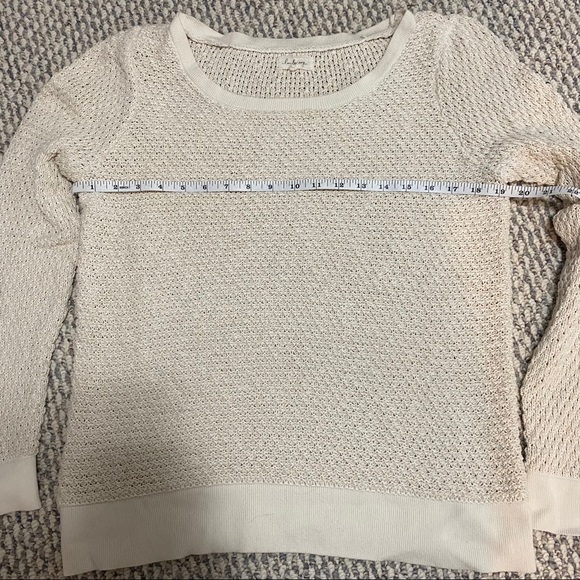 Lou & Grey Cream Knit Sweater Women’s LARGE - Picture 6 of 6